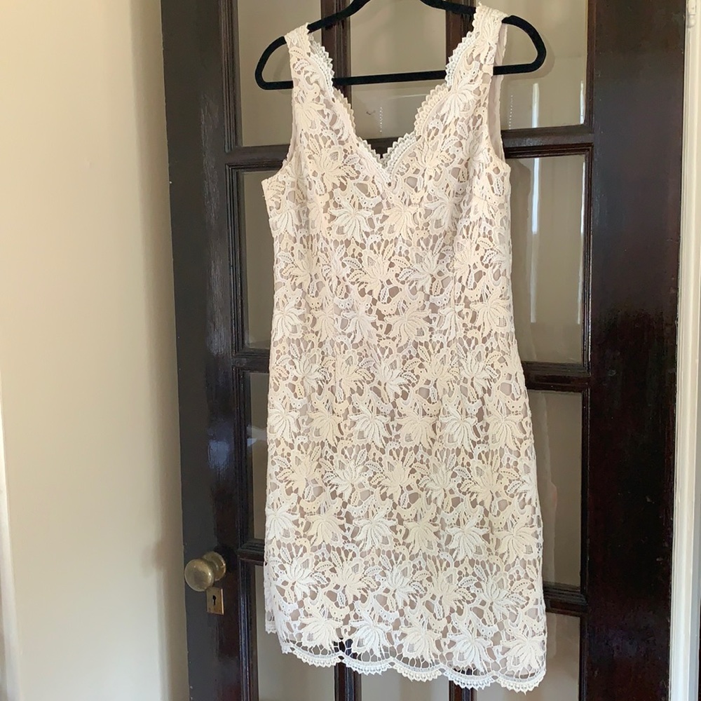 Ann Taylor lace shift dress ~ size 8